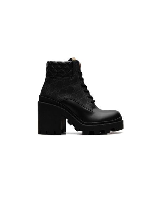 Gucci Black Gg Ankle Boot 659691 Uc810 1000"