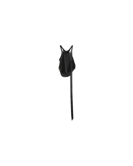 Rick Owens Black Basic Tank Cropped Top Ds01F4100 Bh 09"