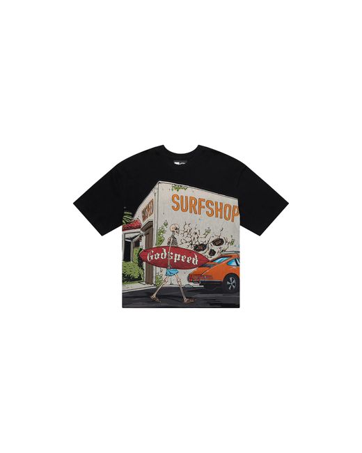 GODSPEED NEW YORK Black Surf Shop T-Shirt "Baby" Gs Tee 66915 K7L" for men