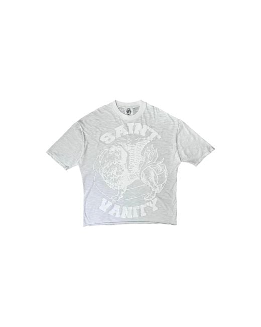 SAINT VANITY Black Griffin T-Shirt Sv Grif Wb" for men