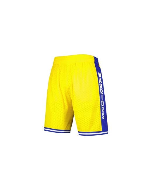 Mitchell & Ness Yellow Nba Swingman Home Shorts "1974-75 Golden State Warriors for men