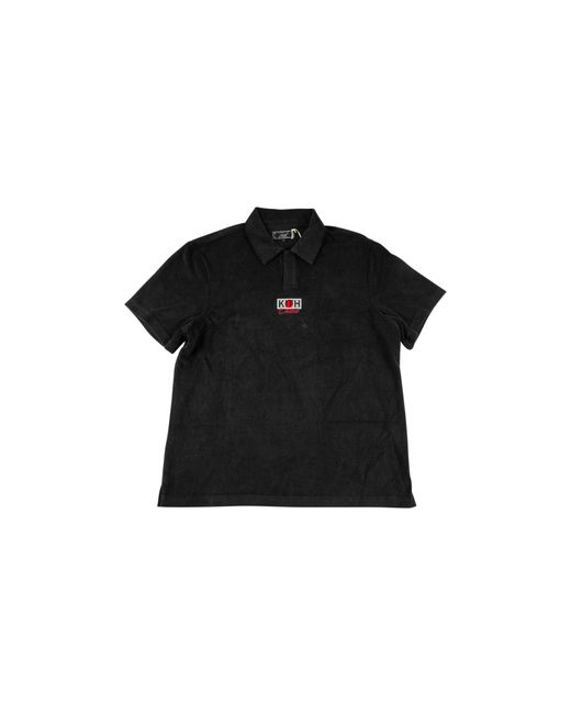 Kith Black Japan Osaka 1 Year Anniversary Drew Polo Khm035172 001" for men