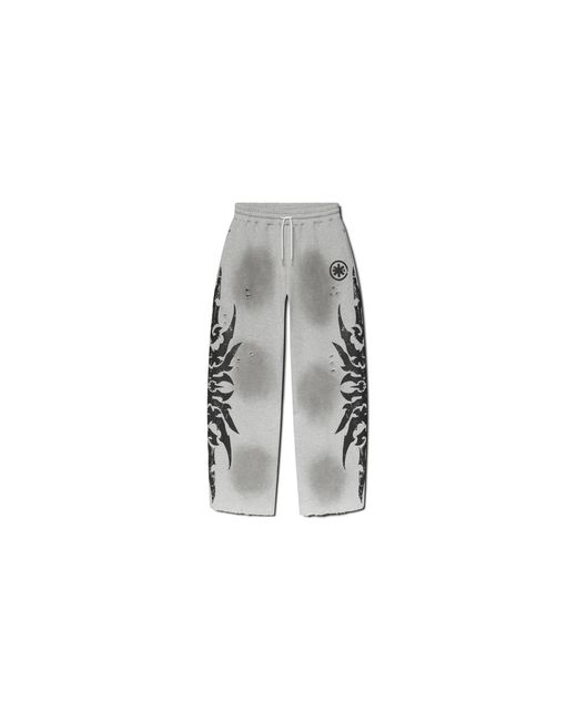 LOSTSHDWS Black Acid Wash Sweatpants "Complex Con Exclusive for men
