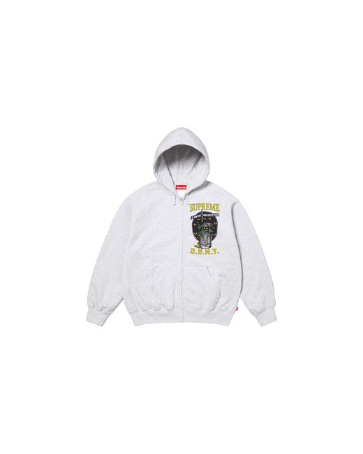 Supreme Black Dsny Zip Up Hooded Sweatshirt "Ss26