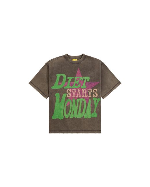 DIET STARTS MONDAY Green Jumbo Star T-Shirt "Vintage" Dsm Ps26 004" for men