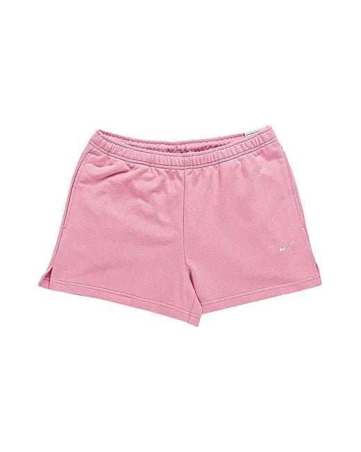 Nike Pink Studio Fleece Lightweight Mid-Rise Shorts "French Terry" Im8508 621"