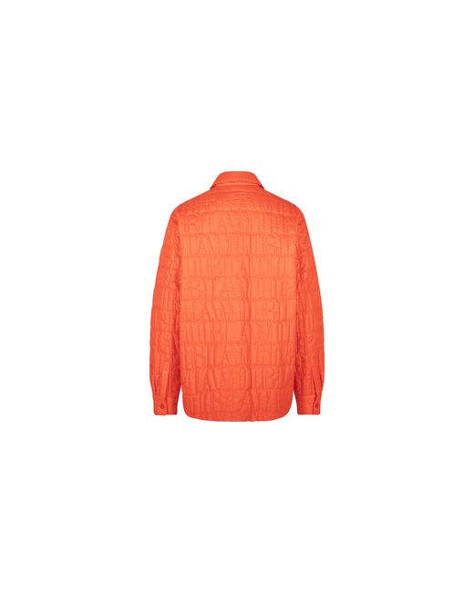 Amiri Red Quilted Logo Over Shirt Casual Button-Down Msl011_665" for men