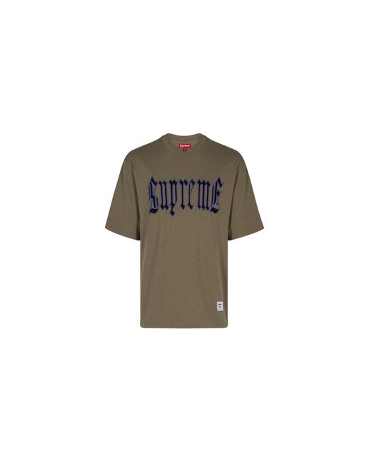 Supreme Black Old English S/S Top "Ss24" Su445"