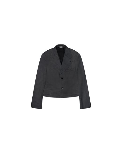 Comme des Garçons Black Cropped Single Breasted Blazer Cdp-Mtps-0009" for men