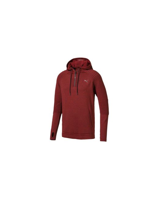 PUMA Red Evoknit Energy 1/2 Zip Jacket 516499 03" for men