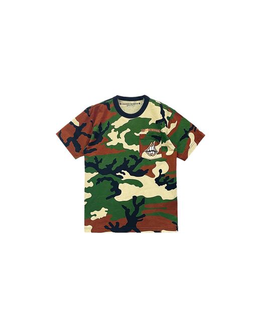 Chrome Hearts Green Matty Boy Short Sleeve T-Shirt "Camouflage" Chrm1439" for men