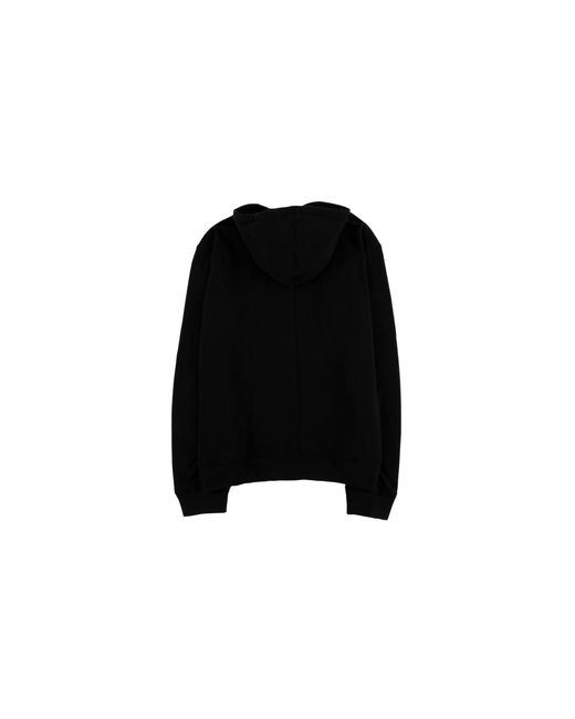 Delantic Black Ea Velour-Lined Zip Hoodie "Ea Burrr Hoodie" Dela001" for men