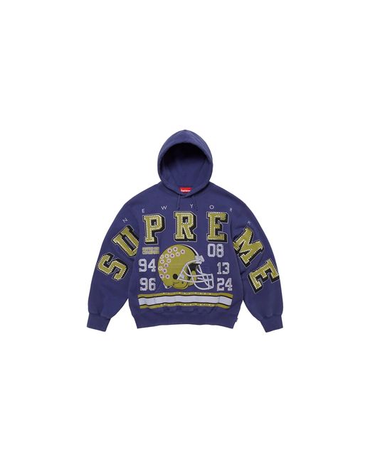 Supreme Blue Champions Studded Hoodie "Fw24