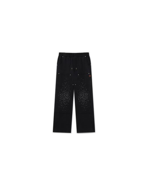 Casablanca Black La Prémonition Crystal Embellished Sweatpants Ms25 Jtr 245 01 Crystal" for men