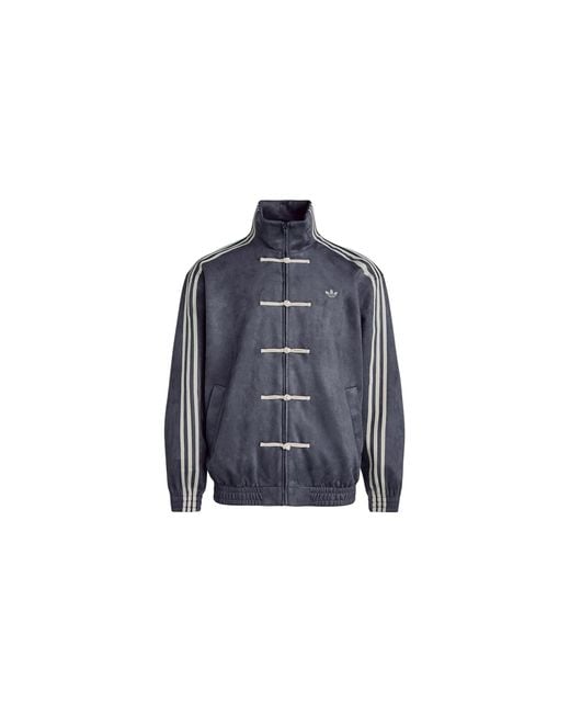 Adidas Black Ctt Chinese Track Top 3.1 Gender Neutral Jacket Kr0295" for men