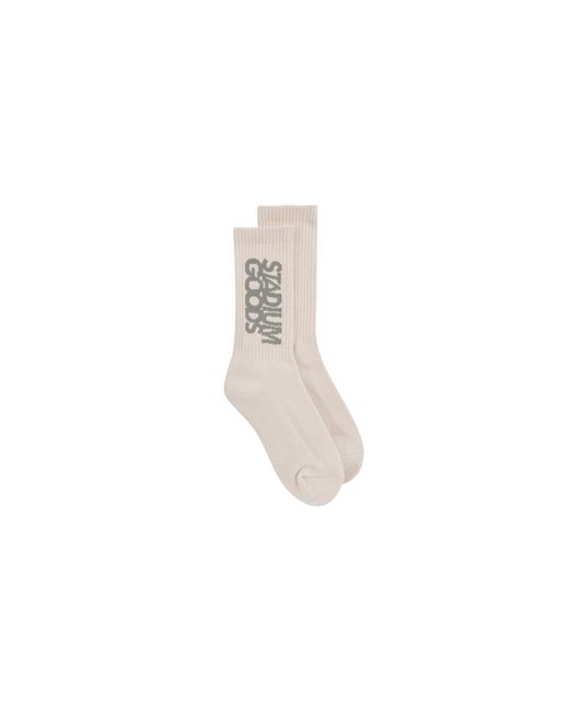 Stadium Goods Black Crew Sock "Sand" Sgs0443"