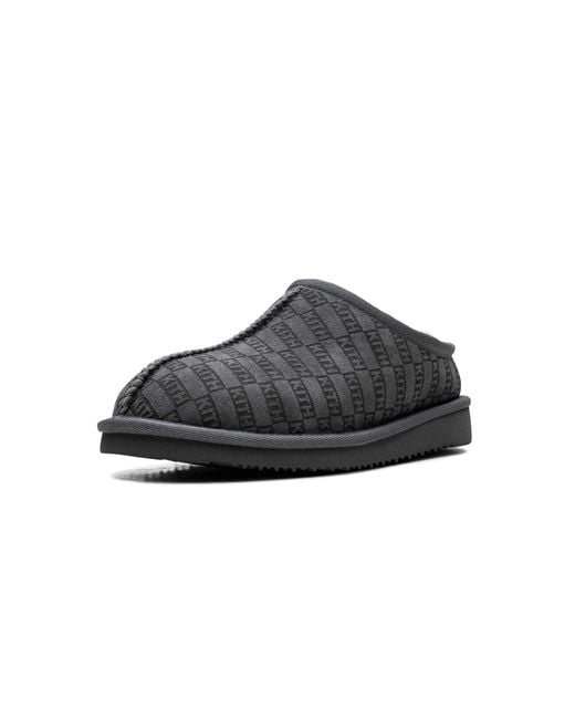 Kith Black Mas Monogram Shearling Slippers "Idea" Khmsh0004 176" for men