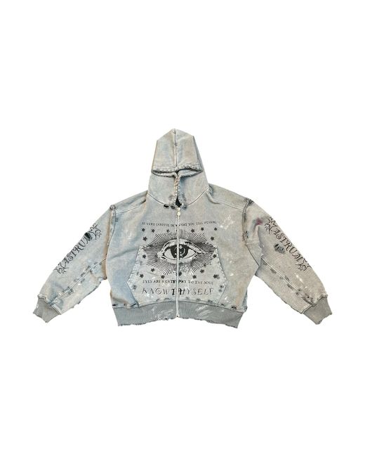 Astrum Black Know Thyself Hoodie "Sea Moss" Ast014" for men