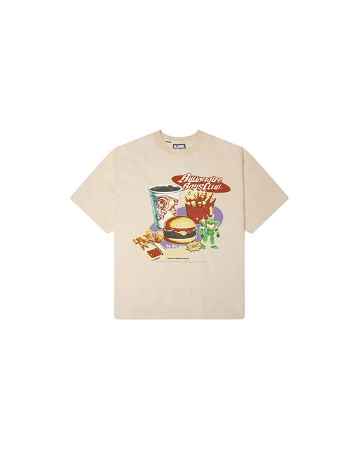BBCICECREAM Black Astro Sauce Ss Knit T-Shirt "Cream" 861 2305 Ecu" for men