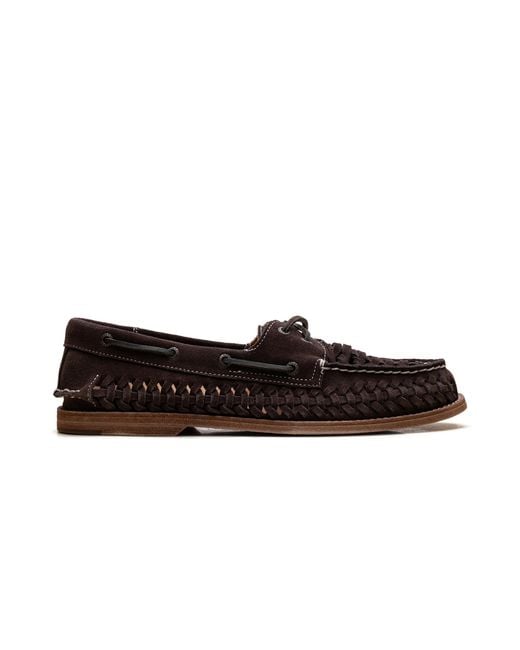 Sperry Top-Sider Black Cup Authentic Original 2-Eye Woven Boat Sho "Other" 17044208" for men