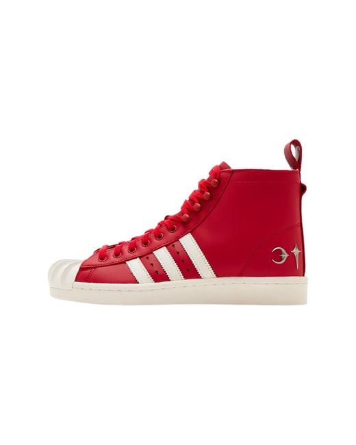 Adidas Red Superstar Boot "Thug Club for men