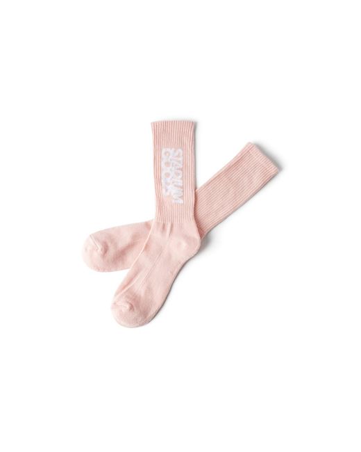Stadium Goods Black Crew Sock "Rose" Sgs0110"