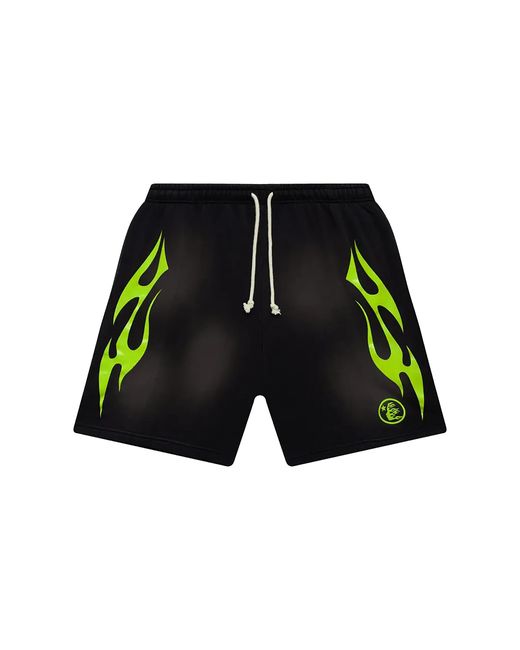 HELLSTAR Black Flame Shorts Hsr293" for men