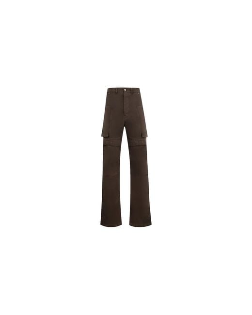 Rick Owens Black Stefan Cargo Pants "Dark Dust" Du02E7368 Tw 78" for men