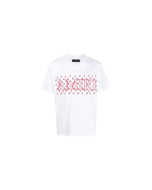 Amiri Black Ma Paisley Logo T-Shirt Pf23Mjg038 100" for men