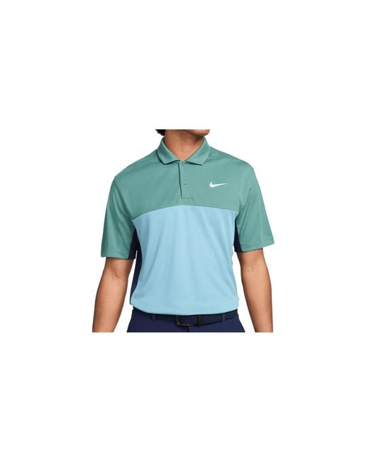 Nike Blue Victory+ Dri-Fit Golf Polo "Bicoastal Midnight Denim Fq1114 361" for men