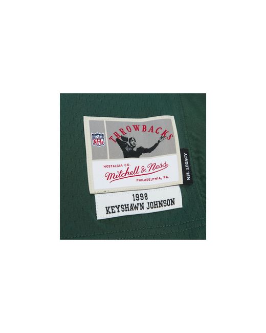 Mitchell & Ness Green Nfl Keyshawn Johnson Dark Jersey "1998 New York Jets for men