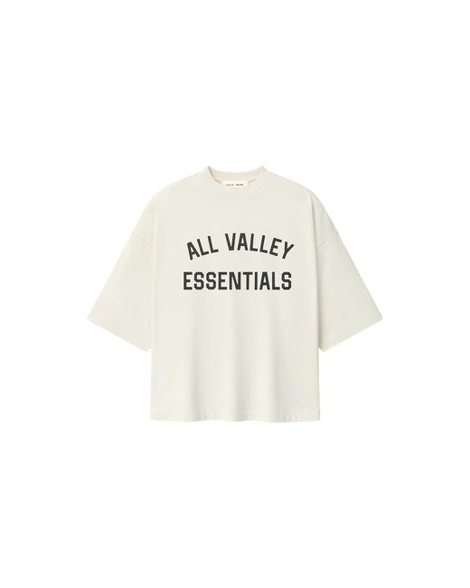 Fear Of God Black Merch T-Shirt Boxy Fit "Ivory" Rw00268 Ivory" for men