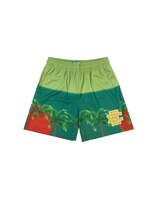 Eric Emanuel Green Ee Basic Palm Tree Shorts Ee295" for men