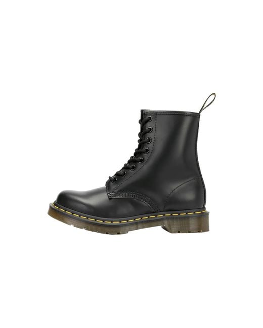 Dr. Martens Black 1460 Smooth Leather Lace Up Boots 11821006"