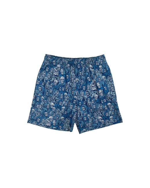 Warren Lotas Blue Reaper Camo Mesh Shorts Wl051" for men