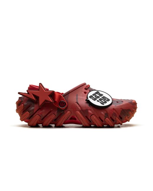 CROCSTM Red Echo Ro Clog "Bape Flame Camo" 213140 8C1" for men