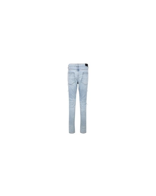 Amiri Black Pajama Art Patch Skinny Jeans Mds065 489R" for men