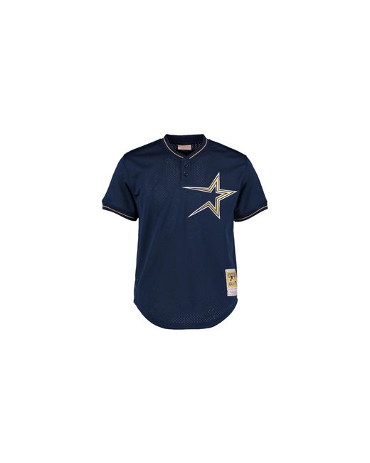 Mitchell & Ness Blue Mlb Craig Biggio Authentic Batting Practice Pullover Jersey "1997 Houston Astros – Abpj3058 Has97Cbgnavy" for men