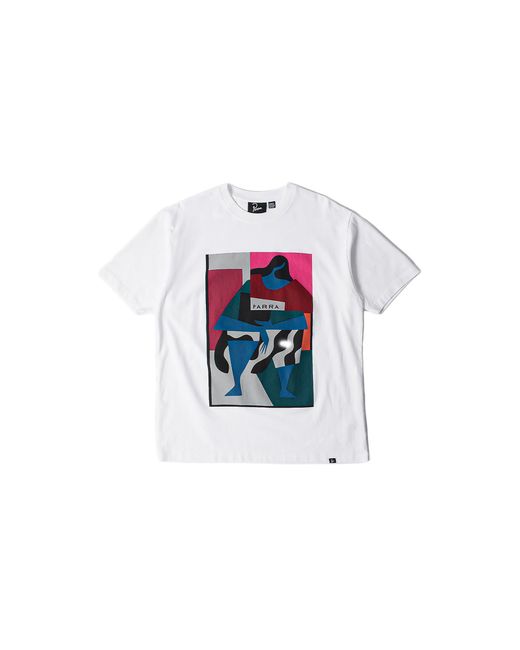 by Parra Black Reading The Square Ss T-Shirt 55165-Wht" for men