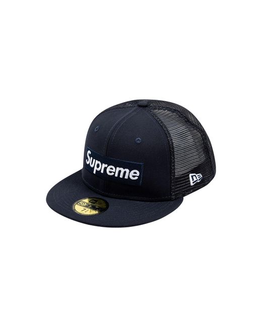 SUPREME FW22 MONEY BOX LOGO NEW ERA FITTED HAT BLACK BROWN GREEN BLUE