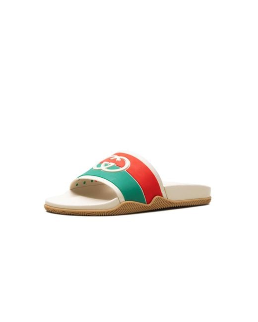 Gucci Black Slides "Interlocking G" 655461Jfa00"