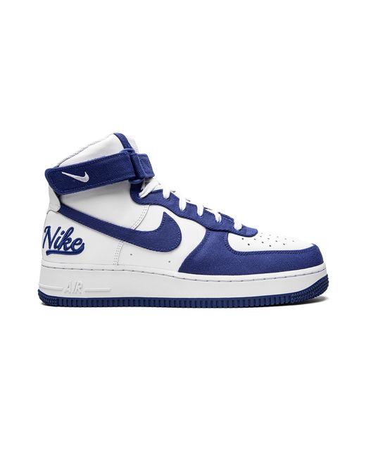 Nike Blue Air Force 1 High Emb "Dodgers" Dc8168 100" for men
