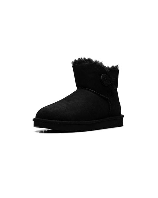 Ugg Black Mini Bailey Button Boot 1016422 Blk"