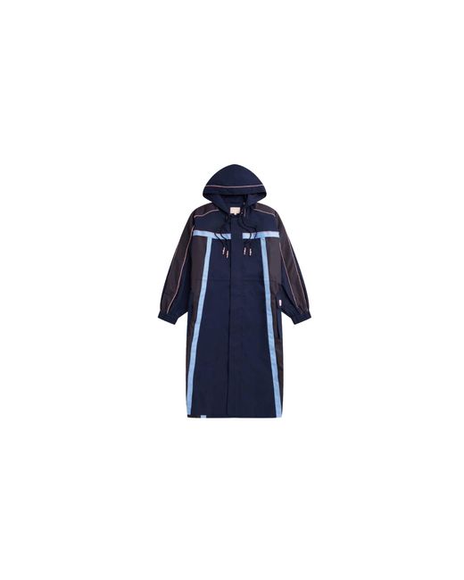 A Bathing Ape Blue Sta Down Parka Jacket Bpyss22Oc7210X"