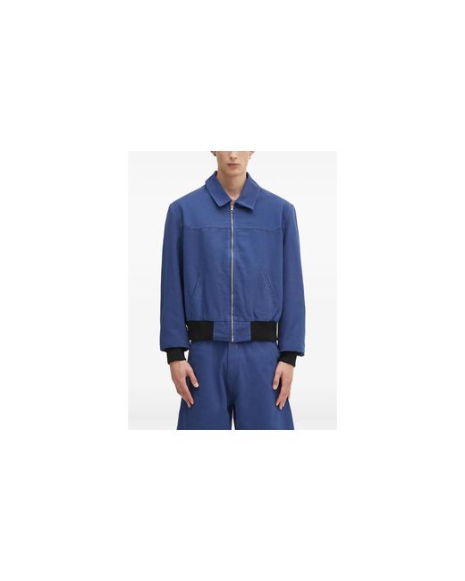 Sky High Farm Blue Santa Fe Work Jacket Woven Shf07J021-Nvy" for men
