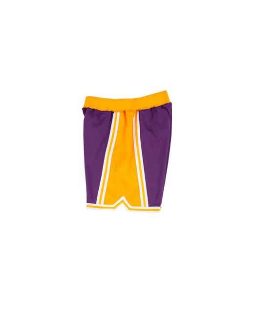 Mitchell & Ness Black Authentic Road Shorts "Nba La Lakers 96-97" Ashrgs18122 Lalpurp96" for men