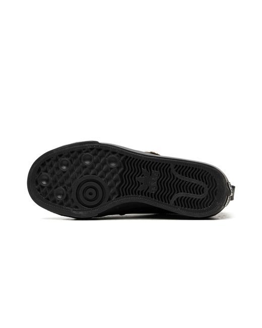 Adidas Black Nizza Trefoil "Carbon" H01129"