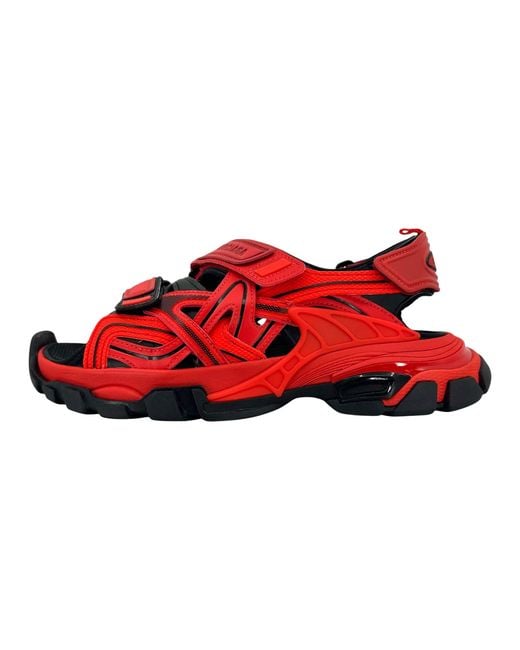 Balenciaga Red Track Sandal 617542 W2Fh1 6010" for men