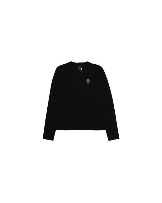 Chrome Hearts Black Heavyweight Embroidered Dagger Long Sleeve T-Shirt Chrm0454"
