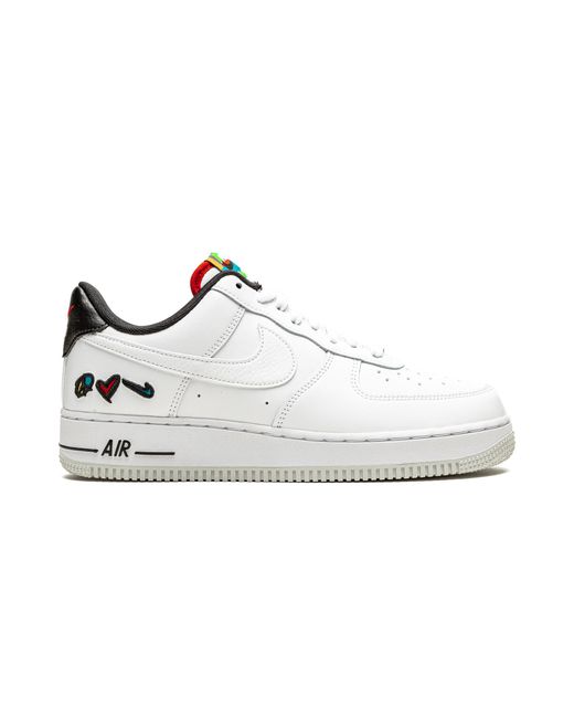 Nike Black Air Force 1 Low Lv8 "Peace, Love, Swoosh" Dm8148 100" for men